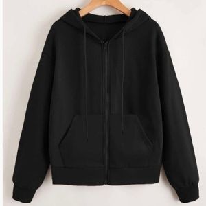 Zip Up Crop Hoodie
